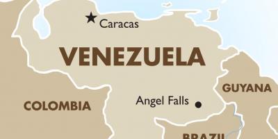 Венесуэла карта сталіцы