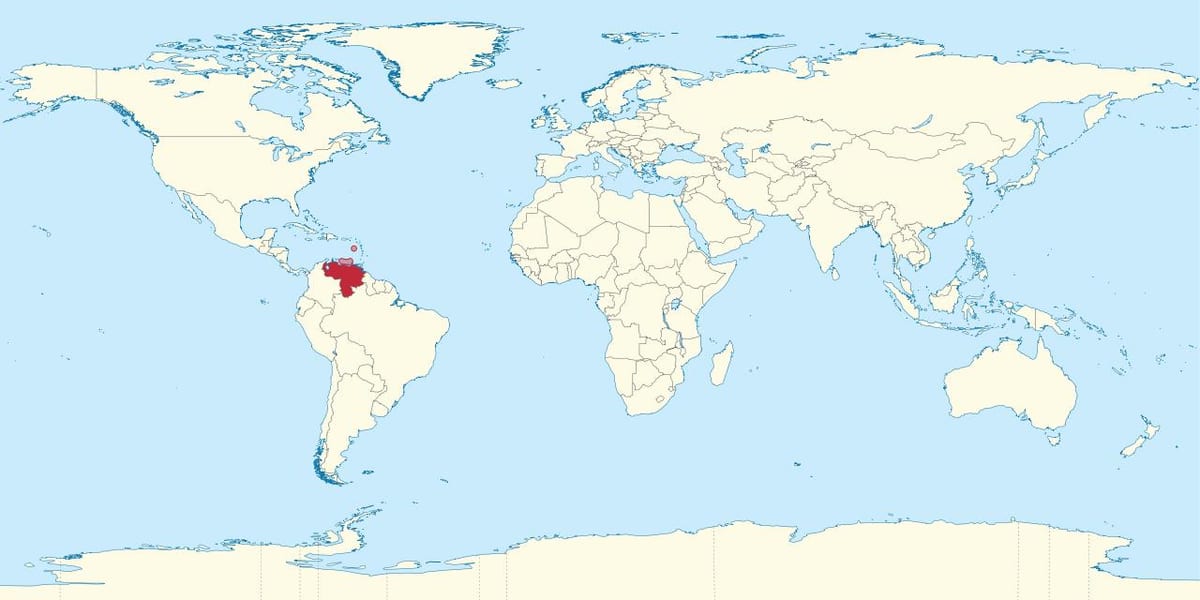 Венесуэла на карце свету