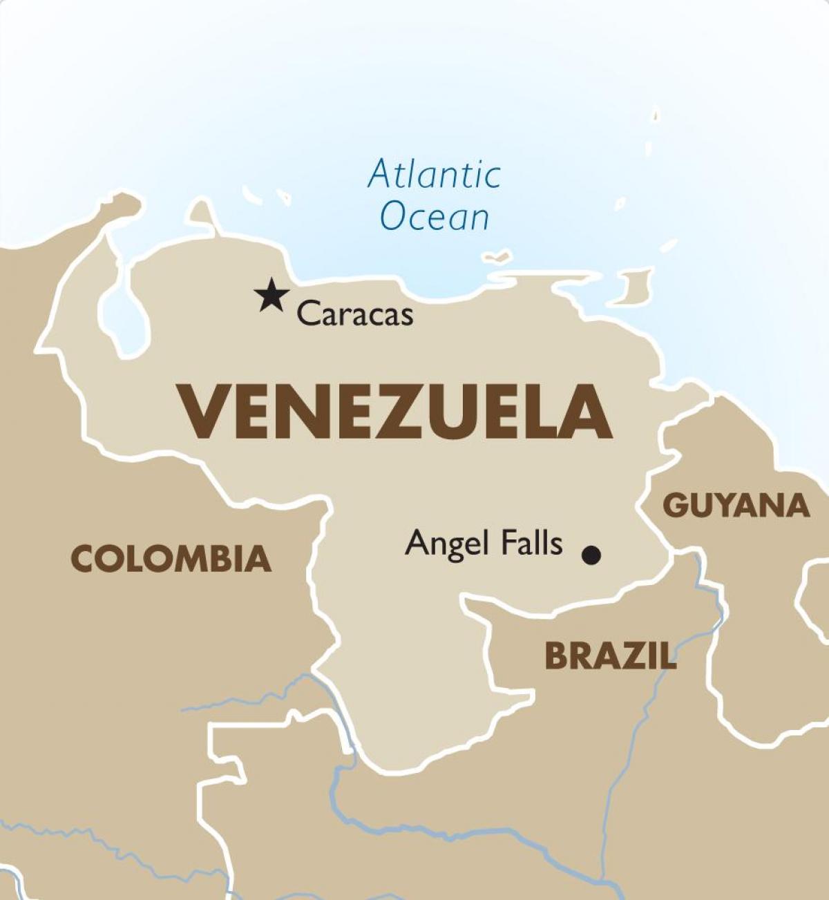 Венесуэла карта сталіцы