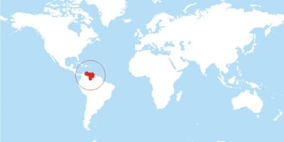Карта Венесуэлы месцы на свеце